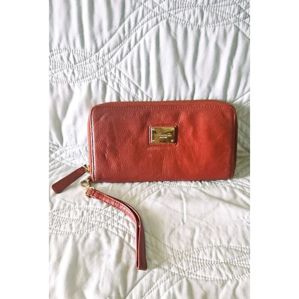 Leather Burgundy Wristlet Wallet  | KCNY